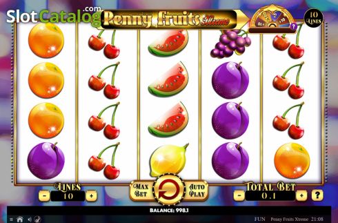 Οθόνη2. Penny Fruits Extreme Spin O Wheel Κουλοχέρης