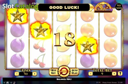 Οθόνη4. Penny Fruits Extreme Spin O Wheel Κουλοχέρης