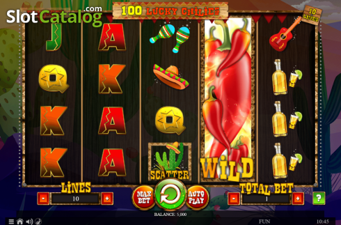 Οθόνη2. 100 Lucky Chilies Κουλοχέρης