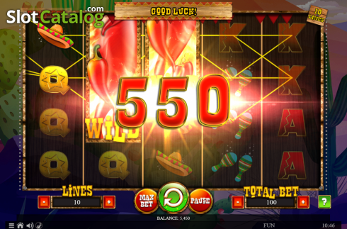 Οθόνη3. 100 Lucky Chilies Κουλοχέρης