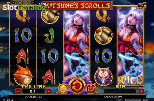 Οθόνη3. Kitsune's Scrolls Κουλοχέρης 