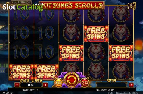 Οθόνη8. Kitsune's Scrolls Κουλοχέρης 