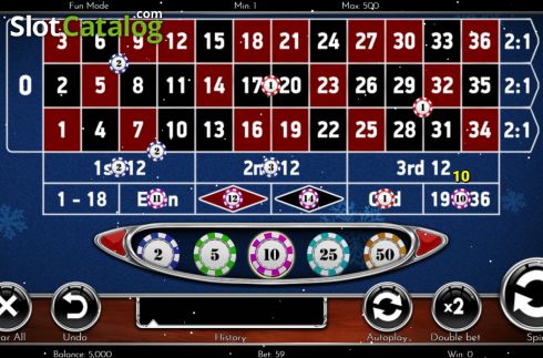 Οθόνη3. European Roulette Christmas Edition Κουλοχέρης