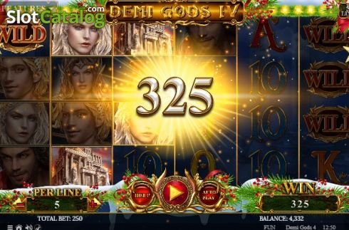 Οθόνη4. Demi Gods IV Christmas Edition Κουλοχέρης 