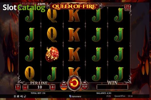 Οθόνη2. Queen Of Fire Κουλοχέρης 