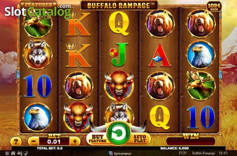 Οθόνη2. Buffalo Rampage Κουλοχέρης