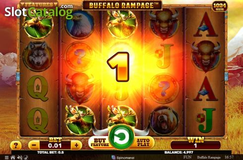 Οθόνη4. Buffalo Rampage Κουλοχέρης