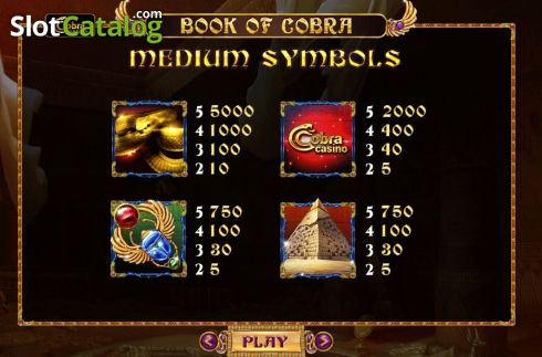 Οθόνη8. Book of Cobra Κουλοχέρης 