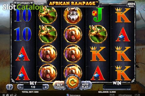 Οθόνη3. African Rampage Κουλοχέρης