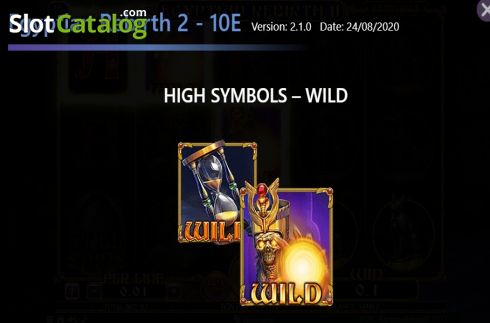 Οθόνη6. Egyptian Rebirth II 10 Lines Κουλοχέρης