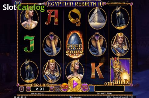 Οθόνη2. Egyptian Rebirth II 10 Lines Κουλοχέρης