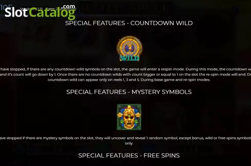 Οθόνη5. Aztec Spell 10 Lines Κουλοχέρης 