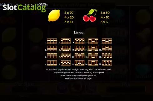 Οθόνη5. Fruits Collection 20 Lines Κουλοχέρης 