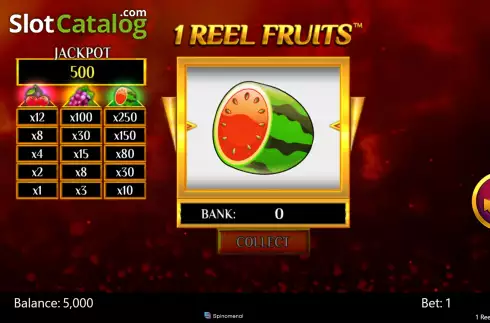 Οθόνη2. 1 Reel Fruits Κουλοχέρης
