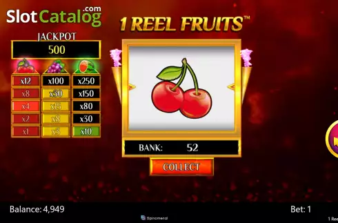 Οθόνη6. 1 Reel Fruits Κουλοχέρης