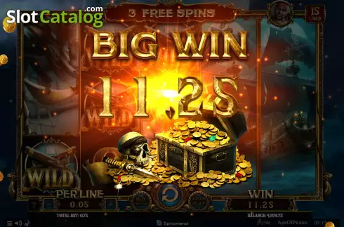 Οθόνη3. Age of Pirates 15 Lines Κουλοχέρης
