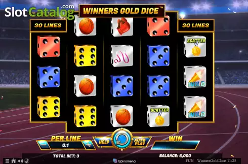 Οθόνη2. Winners Gold Dice Κουλοχέρης