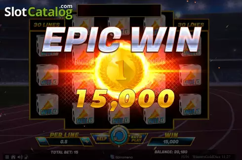 Οθόνη4. Winners Gold Dice Κουλοχέρης