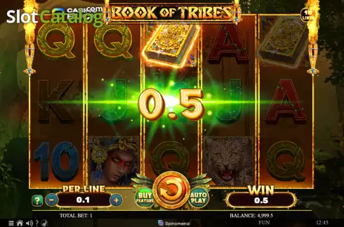 Οθόνη4. Casinobuck Book of Tribes Κουλοχέρης