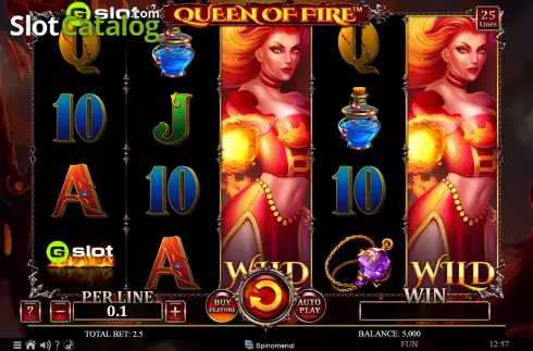 Οθόνη2. Gslot Queen of Fire Κουλοχέρης