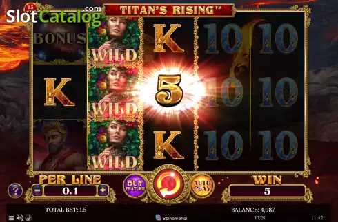 Οθόνη3. Titan's Rising 15 Lines Κουλοχέρης 