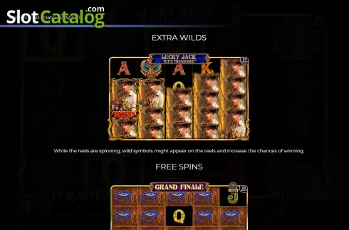 Οθόνη6. Lucky Jack Tut's Treasure Κουλοχέρης