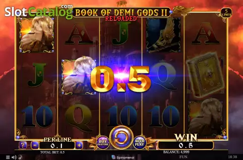 Οθόνη3. Book of Demi Gods 2 Reloaded Κουλοχέρης