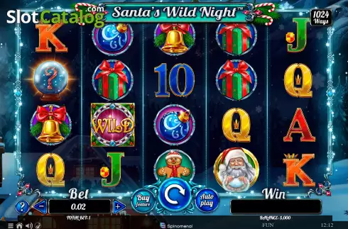 Οθόνη2. Santa's Wild Night Κουλοχέρης
