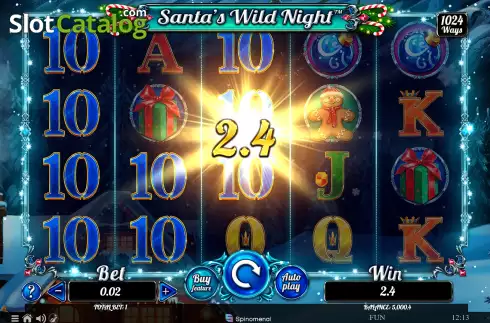 Οθόνη3. Santa's Wild Night Κουλοχέρης