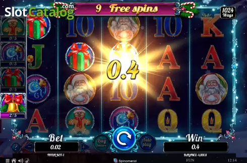 Οθόνη6. Santa's Wild Night Κουλοχέρης