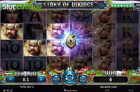 Οθόνη3. Story of Vikings Christmas Edition Κουλοχέρης