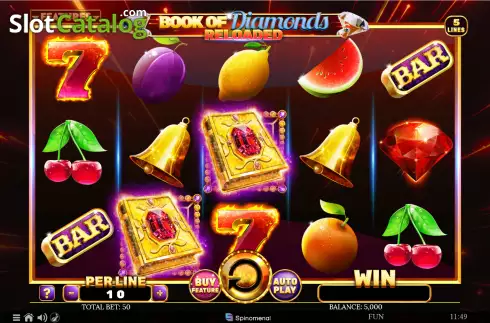 Οθόνη2. Book Of Diamonds Reloaded Κουλοχέρης