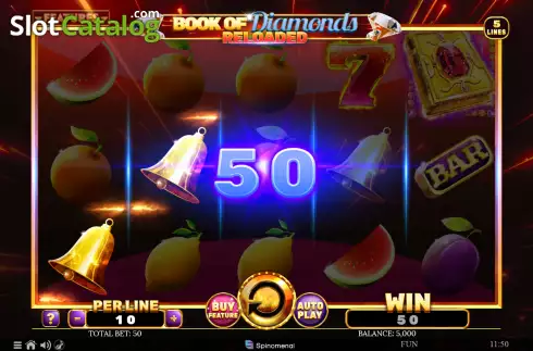Οθόνη3. Book Of Diamonds Reloaded Κουλοχέρης