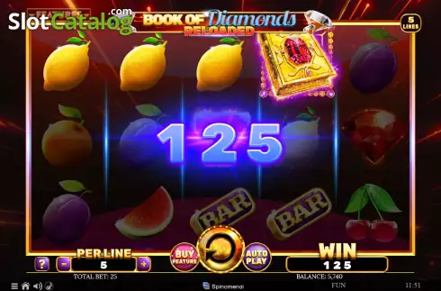 Οθόνη4. Book Of Diamonds Reloaded Κουλοχέρης