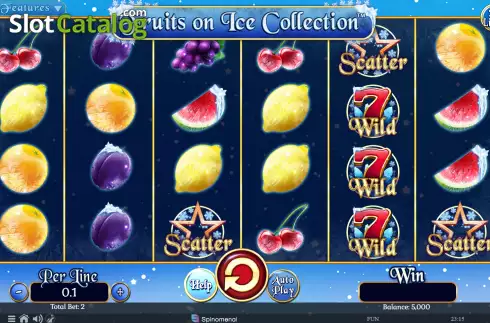Οθόνη2. Fruits On Ice Collection 20 Lines Κουλοχέρης