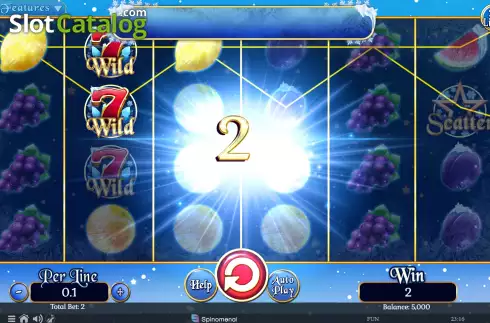 Οθόνη3. Fruits On Ice Collection 20 Lines Κουλοχέρης