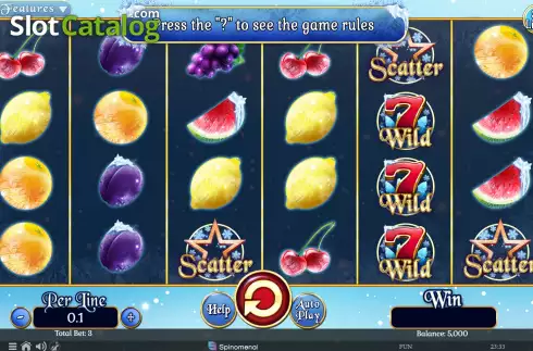 Οθόνη2. Fruits On Ice Collection 30 Lines Κουλοχέρης 