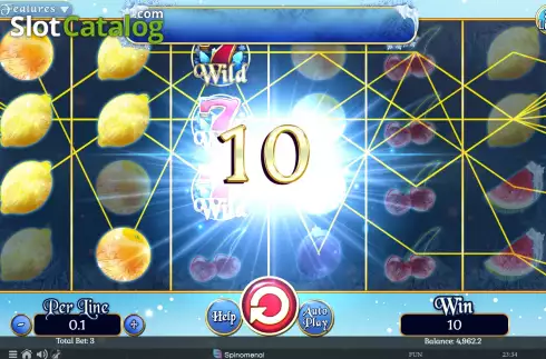 Οθόνη3. Fruits On Ice Collection 30 Lines Κουλοχέρης 