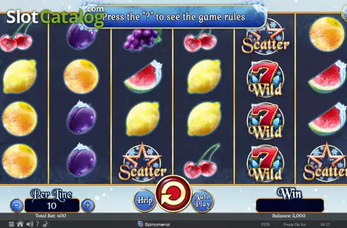 Οθόνη2. Fruits On Ice Collection 40 Lines Κουλοχέρης
