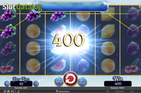 Οθόνη3. Fruits On Ice Collection 40 Lines Κουλοχέρης
