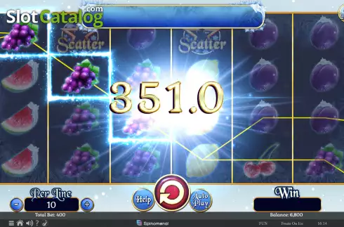 Οθόνη4. Fruits On Ice Collection 40 Lines Κουλοχέρης