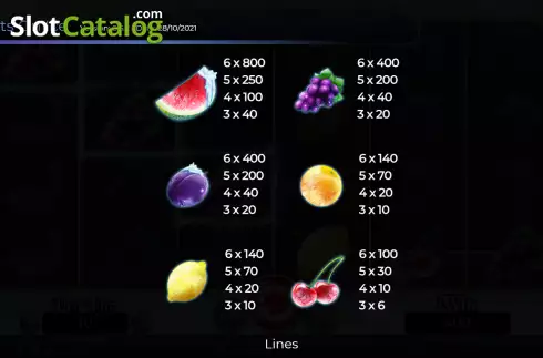 Οθόνη7. Fruits On Ice Collection 40 Lines Κουλοχέρης