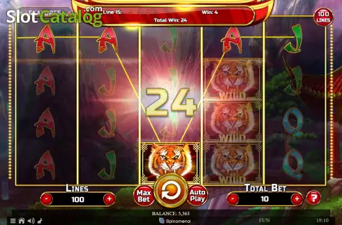 Οθόνη5. Year of the Tiger (Spinomenal) Κουλοχέρης