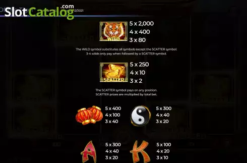 Οθόνη7. Year of the Tiger (Spinomenal) Κουλοχέρης