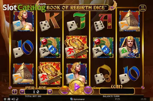 Οθόνη2. Book of Rebirth Dice Κουλοχέρης 