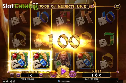 Οθόνη3. Book of Rebirth Dice Κουλοχέρης 