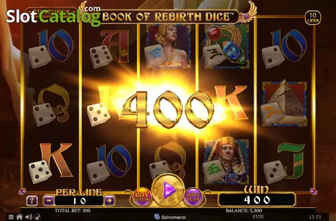 Οθόνη4. Book of Rebirth Dice Κουλοχέρης 