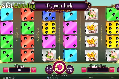 Οθόνη2. Valentines Fortune Dice Κουλοχέρης