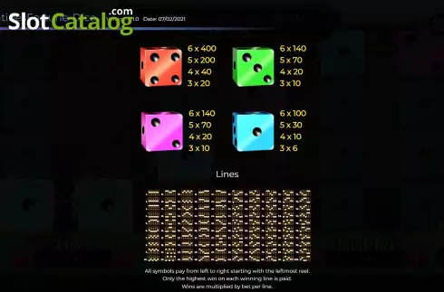 Οθόνη8. Valentines Fortune Dice Κουλοχέρης