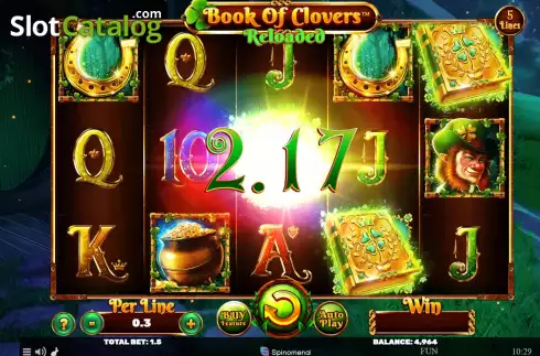 Οθόνη2. Book Of Clovers Reloaded Κουλοχέρης